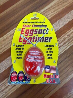 Vintage Eggsact Eggtimer Hammerhead Products Boiled Egg Color Changing Timer NOS